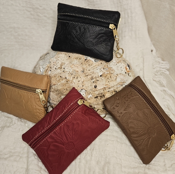 100% leather coins purse handmade design - Picture 6 of 6